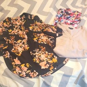 🪷THREE Women's Torrid Harper Pullover 3/4 Sleeves Shirts, Size 1